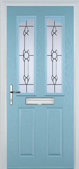 Richmond Cotswold composite door in Duck Egg Blue