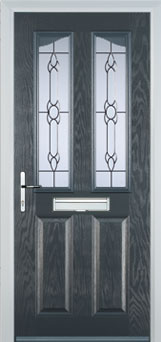 Richmond Cotswold composite door in Anthracite Grey
