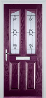 Richmond Cotswold composite door in Purple Violet