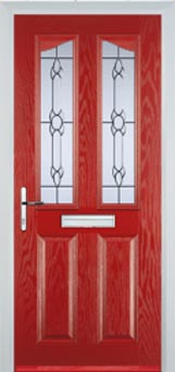 Richmond Cotswold composite door in Red