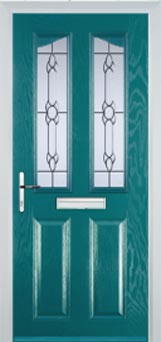 Richmond composite door in Turquoise Blue