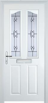 Richmond Cotswold composite door in White