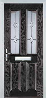 Richmond Charcoal Sticks composite door in Black-Brown