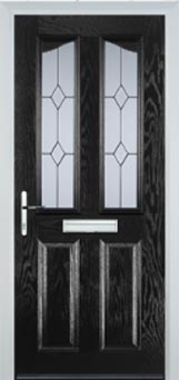 Richmond Charcoal Sticks composite door in Black