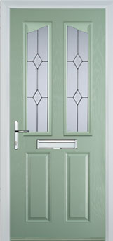 Richmond Charcoal Sticks composite door in Chartwell Green