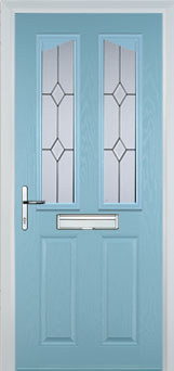 Richmond Charcoal Sticks composite door in Duck Egg Blue