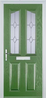 Richmond Charcoal Sticks composite door in Fern Green