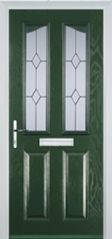 Richmond Charcoal Sticks composite door in Green