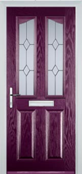 Richmond Charcoal Sticks composite door in Purple Violet