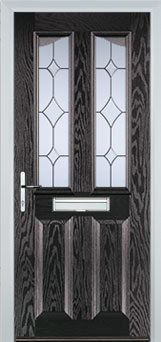Richmond Contora composite door in Black-Brown