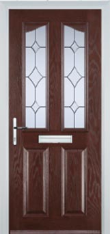 Richmond Contora composite door in Darkwood
