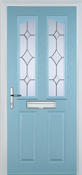 Richmond Contora composite door in Duck Egg Blue
