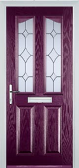 Richmond Contora composite door in Purple Violet