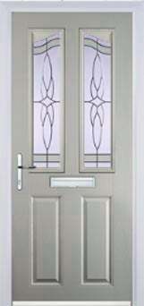 Richmond Chantilly composite door in Agate Grey