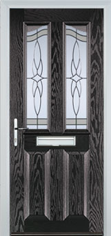 Richmond Chantilly composite door in Black-Brown