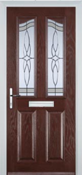 Richmond Chantilly composite door in Darkwood