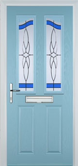 Richmond Chantilly composite door in Duck Egg Blue