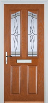 Richmond Chantilly composite door in Oak