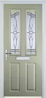 Richmond Chantilly composite door in Pebble Grey