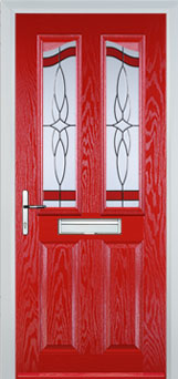 Richmond Chantilly composite door in Poppy Red