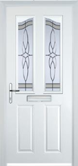 Richmond Chantilly composite door in White