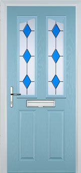 Richmond Digital composite door in Duck Egg Blue