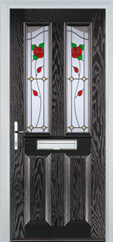 Richmond Pelerine composite door in Black-Brown