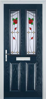 Richmond Pelerine composite door in Dark Blue