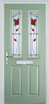 Richmond Pelerine composite door in Chartwell Green