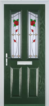 Richmond Pelerine composite door in Green