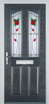 Richmond Pelerine composite door in Anthracite Grey