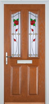 Richmond Pelerine composite door in Oak