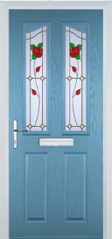 Richmond Pelerine composite door in Pastel Blue