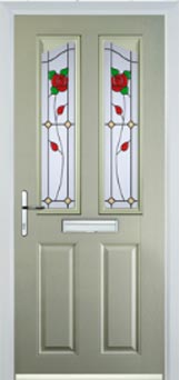 Richmond Pelerine composite door in Pebble Grey