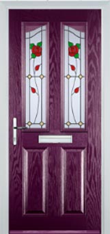 Richmond Pelerine composite door in Purple Violet