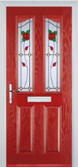 Richmond Pelerine composite door in Red
