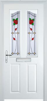 Richmond Pelerine composite door in White