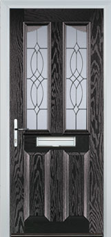 Richmond Florielle composite door in Black-Brown