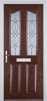 Richmond Florielle composite door in Darkwood