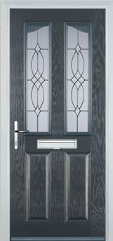 Richmond Florielle composite door in Anthracite Grey
