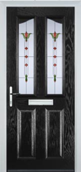 Richmond Autumn Falls composite door in Black