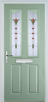 Richmond Autumn Falls composite door in Chartwell Green