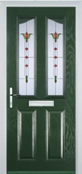 Richmond Autumn Falls composite door in Green