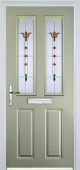 Richmond Autumn Falls composite door in Pebble Grey
