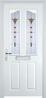 Richmond Autumn Falls composite door in White