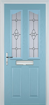 Richmond Taffeta composite door in Duck Egg Blue