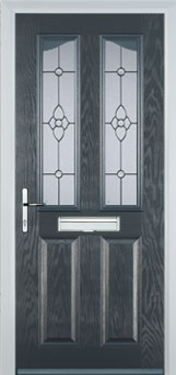 Richmond Taffeta composite door in Anthracite Grey