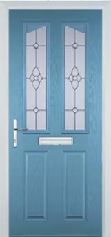 Richmond Taffeta composite door in Pastel Blue