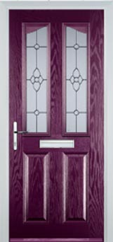 Richmond Taffeta composite door in Purple Violet