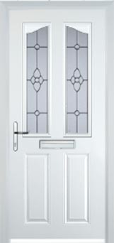Richmond Taffeta composite door in White